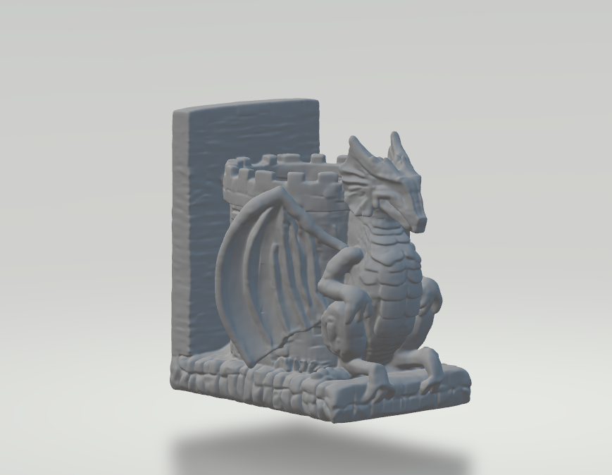 Dragon Castle Pen Holder – 3D Printable Fantasy Desk Organizer